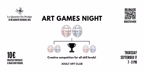 Art Games Night at Le Quartier du Poulpe (Nice, FR)