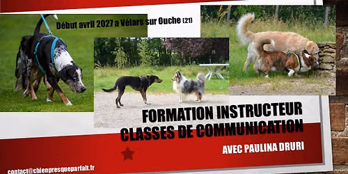 Formation Certifiante - Instructeur Classes de Communication Canine - Paulina DRURI