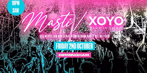 Masti: Indoor Bollywood Festival - BIRMINGHAM [TICKETS ON SALE NOW!]