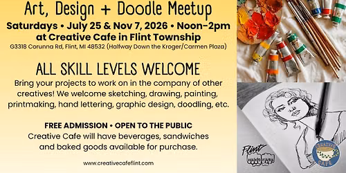 Art, Design + Doodle Meetup at Creative Cafe