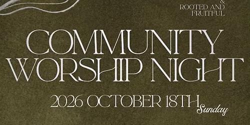 COMMUNITY WORSHIP NIGHT