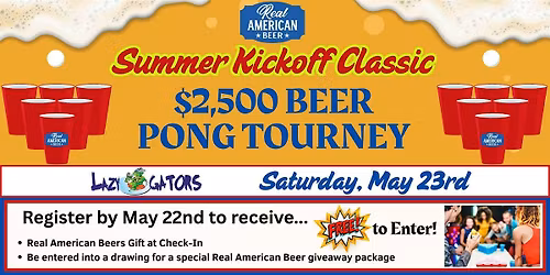 2026 Kickoff Classic - $2,500 Beer Pong Tournament