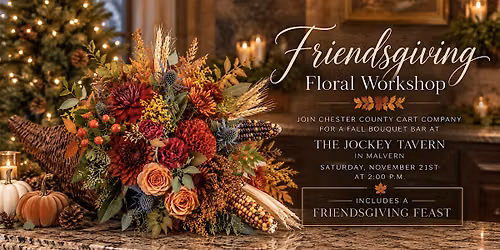Make A Fall Floral Centerpiece at The Jockey Tavern in Malvern!