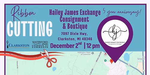 Ribbon Cutting (5 year anniversary)- Hailey James Exchange Consignment & Boutique