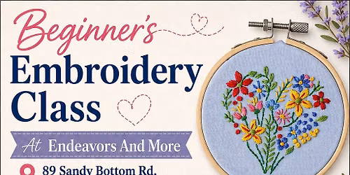 Beginners Embroidery Class