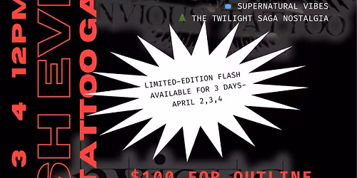Supernatural + Twilight Flash Tattoo Event 