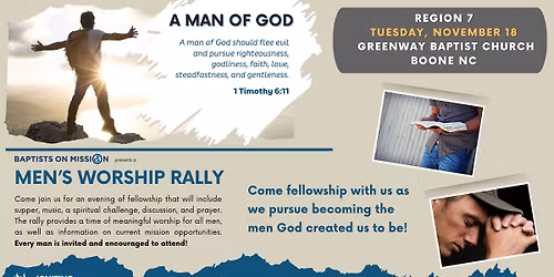 Region 7 Men\u2019s Worship Rally