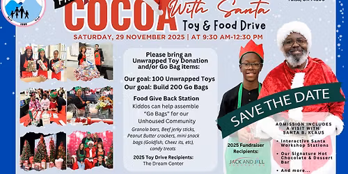2nd Annual Cocoa With Santa Toy & Food Drive- FREE PHOTOS with Santa!