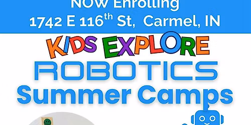 Level 1A Summer Robotics Camp - Carmel IN (5 Days, Mon-Fri, 9AM-12PM)