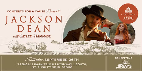 Concerts for a Cause Presents: Jackson Dean & Caylee Hammack Live at Tringali Barn