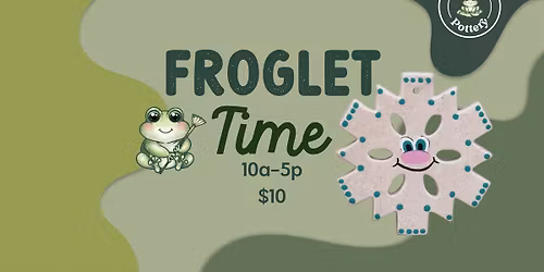 Froglet Time - Snowflake Ornament
