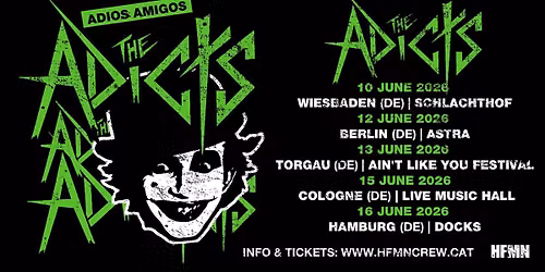 THE ADICTS \/\/ ADIOS AMIGOS \/\/ Live Music Hall, Cologne