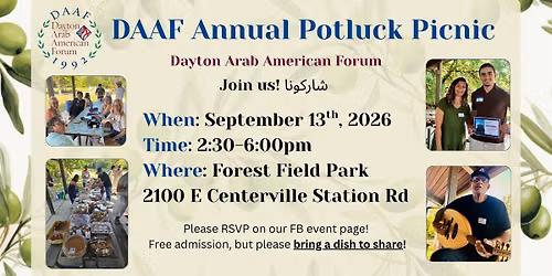DAAF Annual Potluck Picnic