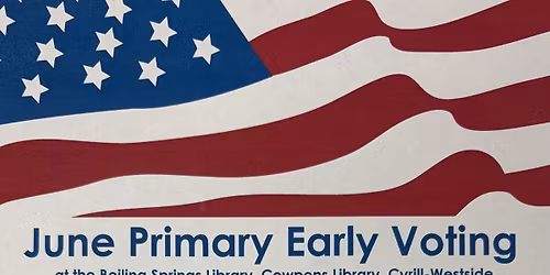 Early Voting Spartanburg County Primary Election