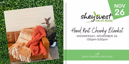 Hand Knit Chunky Blankets 