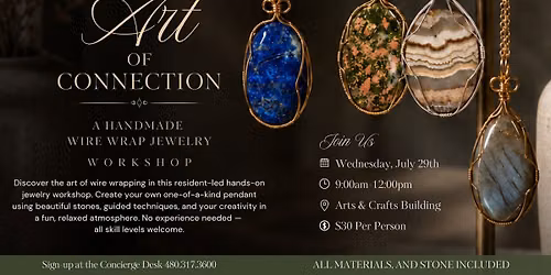 The Art of Connection: A Handmade Wire Wrap Jewelry Workshop