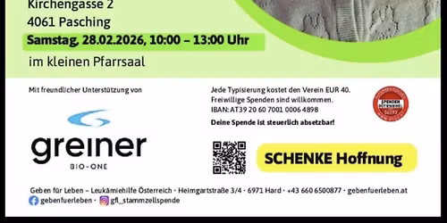 Typisierungsaktion - Werde Stammzellspender:in