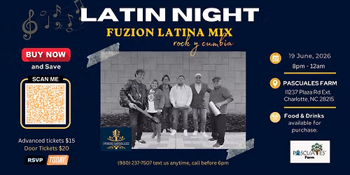 Latin Night  with Fuzion Latina Mix Rock y Cumbia