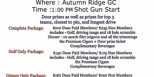 Fort Wayne Cigar Connoisseur's Club 33rd Annual Golf Outing