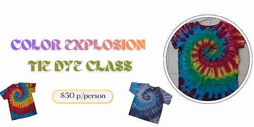 Tie Dye Color Explosion Class at Seaside Shoppes