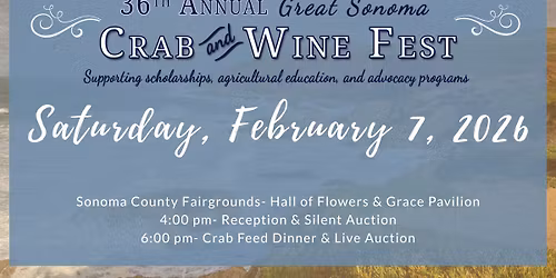 36th Annual Great Sonoma County Crab & Wine Fest