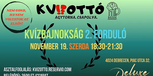 Kv\u00edzott\u00f3 Kv\u00edzbajnoks\u00e1g 2. fordul\u00f3