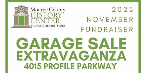November Garage  Sale Fundraiser Extravaganza MEMBER, COOK, and SIMTRA DAY