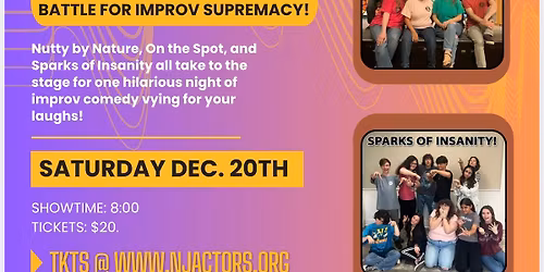 NJSDA Presents: Improvmania: the Battle of the Improv Troupes!