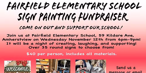 FUNDRAISING PAINT - OPEN TO THE PUBLIC - Fairfield Elementary, Amherstview