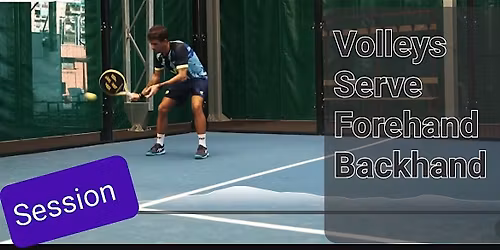 PADEL CLINIC Edgware -- VOLLEYS, SERVE, FOREHAND, BACKHAND--90 minues