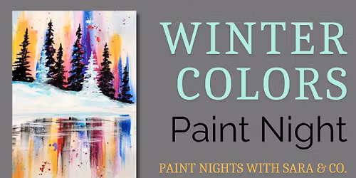 Winter Colors Paint Night
