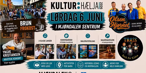 Kulturh\u00e6lja 2026 \/\/ 6. Juni \/\/ Mj\u00f8ndalen Sentrum