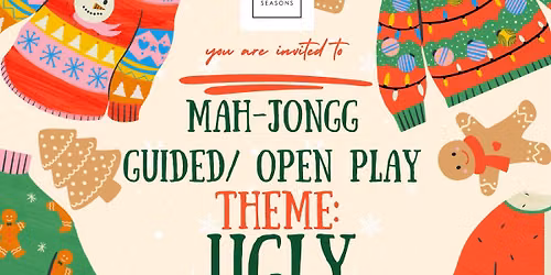 Mah-jongg Guided\/ Open Play Ugly Sweater Theme with Jodie Mercer