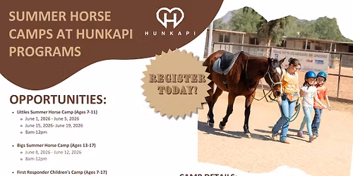 Summer Horse Camps at Hunkapi 
