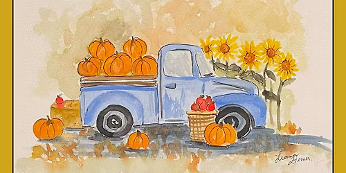 Fall Harvest Watercolor Paint Workshop