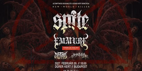 Spite (US), Emmure (US), Distant (NL), Mauled (US) - D\u00fcrer Kert