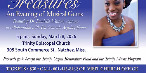 Adored Treasures: An Evening of Musical Gems featuring Dr. Danielle Watson and Dr. Gonzalo Aguilar