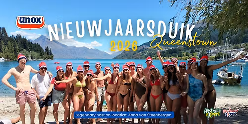 Nieuwjaarsduik at Queenstown, New Zealand 2026