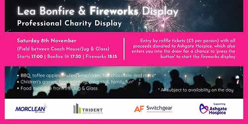Ashgate hospice bonfire and fireworks 2025