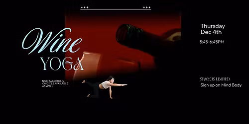 Wine Yoga: Wine Tasting and Yoga in the Infrared Therapy Room