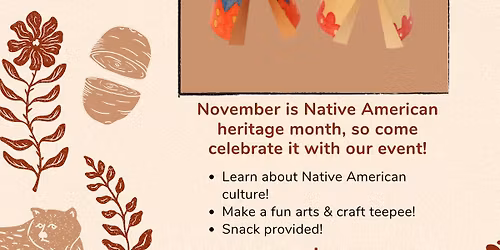 Teepee Event at West Pearland Library 