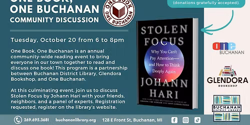 One Book, One Buchanan | Community Discussion