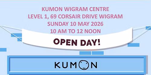 Kumon Wigram Open Day: Discover how Kumon Maths and English can support your child\u2019s learning