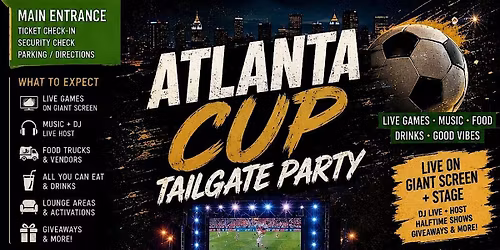ATLANTA CUP ALL INCLUSIVE TAILGATE PARTY