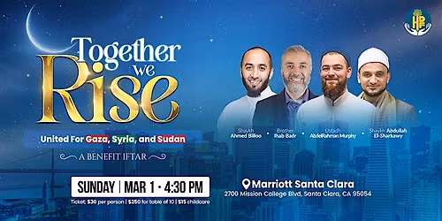 Together We Rise: United for Gaza, Syria, and Sudan - Bay Area