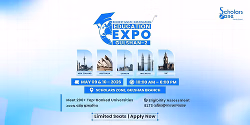 Biggest Multi-Destination Education Expo 2026- Gulshan 2