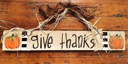 Decorative Sign Workshop