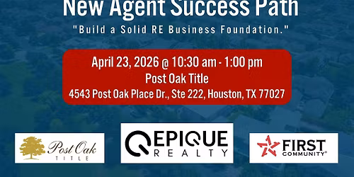 New Agent Success Path - Build your RE Business