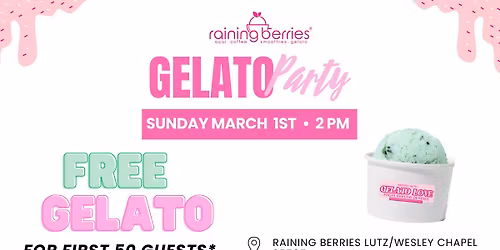 GELATO PARTY! FREE GELATO!