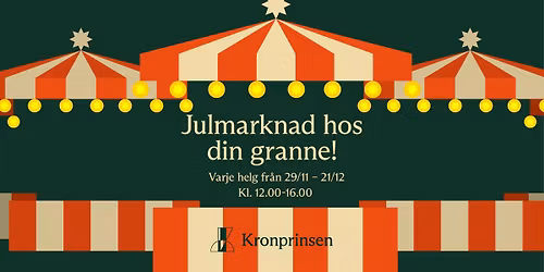 Julmarknad p\u00e5 Kronprinsen! 